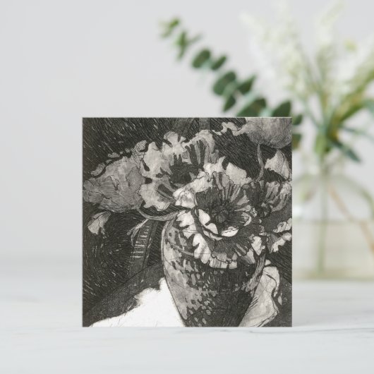 Square Flat Note Card Dankeskarte (Stehend Vorderseite)