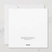 Square Flat Note Card Feiertagskarte (Rückseite)