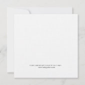 Square Flat Note Card Mitteilungskarte (Rückseite)