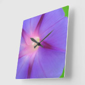 Square Floral Quadratische Wanduhr (Winkel)