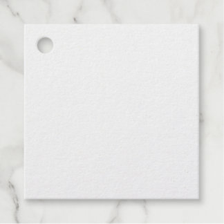 Square Foil Favor Tags