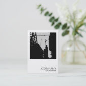 Square Foto 0107 - Im Bau - grau Visitenkarte (Stehend Vorderseite)