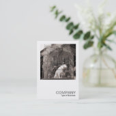 Square Foto 0122 - Käfige Tiere Visitenkarte (Stehend Vorderseite)