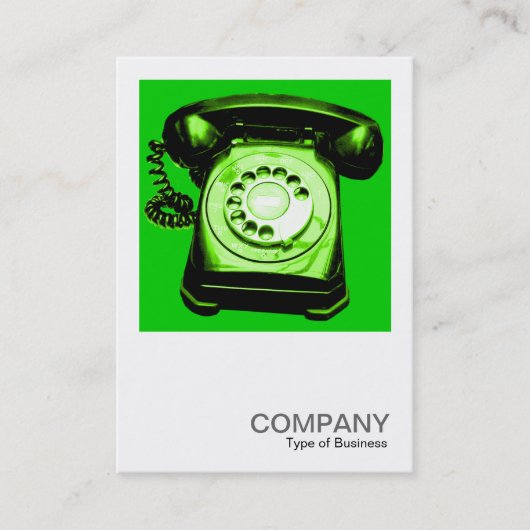 Square Foto 0124 - Hotline - Grün Visitenkarte (Vorderseite)