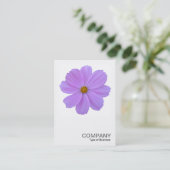 Square Foto 0171 - Lila Kosmos-Blume Visitenkarte (Stehend Vorderseite)