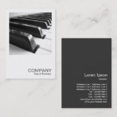 Square Foto 0181 - Tastatur B&W Visitenkarte (Vorne/Hinten)