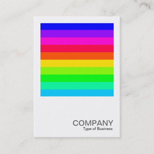 Square Foto 0187 - Farbbänder 03 (horizontal) Visitenkarte (Vorderseite)