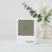 Square Foto 0194 - Op Art Visitenkarte (Stehend Vorderseite)