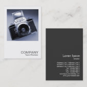 Square Foto 020 - Alte Kamera Visitenkarte (Vorne/Hinten)