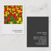 Square Foto 0220 - Tulips Visitenkarte (Vorne/Hinten)