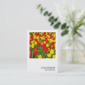 Square Foto 0220 - Tulips Visitenkarte (Stehend Vorderseite)