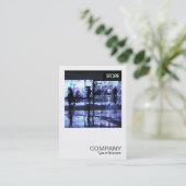 Square Foto 0221 - Shopping in the Rain Visitenkarte (Stehend Vorderseite)