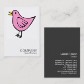 Square Foto 0230 - Little Bird 04 Visitenkarte (Vorne/Hinten)