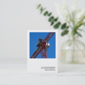 Square Foto 0239 - Tower Crane Visitenkarte (Stehend Vorderseite)