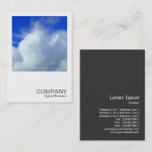 Square Foto 0258 - Wolken Visitenkarte (Vorne/Hinten)