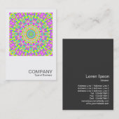 Square Foto 0270 - Farbiges Kaleidoskop Visitenkarte (Vorne/Hinten)