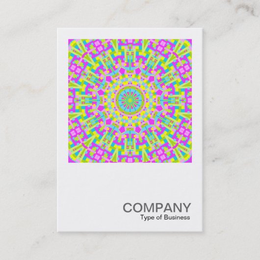 Square Foto 0270 - Farbiges Kaleidoskop Visitenkarte (Vorderseite)