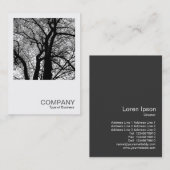 Square Foto 0277 - Hochkontrast Tree Visitenkarte (Vorne/Hinten)