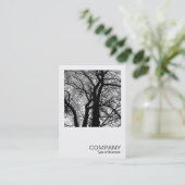 Square Foto 0277 - Hochkontrast Tree Visitenkarte (Stehend Vorderseite)