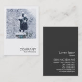 Square Foto 0278 - Schnee im Park Visitenkarte (Vorne/Hinten)