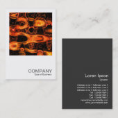 Square Foto 0281 - Fraktal Flame Waves Visitenkarte (Vorne/Hinten)