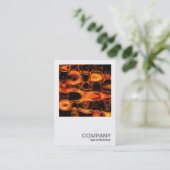 Square Foto 0281 - Fraktal Flame Waves Visitenkarte (Stehend Vorderseite)