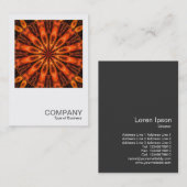 Square Foto 0285 - Orange Kaleidoskop 02 Visitenkarte (Vorne/Hinten)