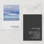 Square Foto 0293 - See und Himmel Visitenkarte (Vorne/Hinten)