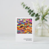 Square Foto 0299 - Color Mix 01 Visitenkarte (Stehend Vorderseite)