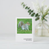 Square Foto 0325 - Eichhörnchen Visitenkarte (Stehend Vorderseite)