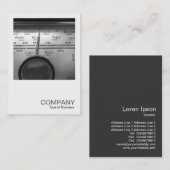 Square Foto 0328 - Old UK Radio Dial Visitenkarte (Vorne/Hinten)