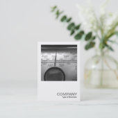 Square Foto 0328 - Old UK Radio Dial Visitenkarte (Stehend Vorderseite)