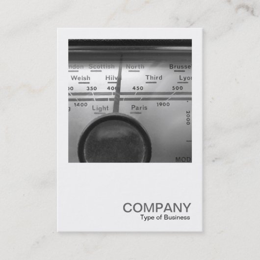 Square Foto 0328 - Old UK Radio Dial Visitenkarte (Vorderseite)