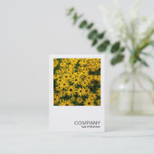 Square Foto 0338 - Schwarz-mit Augen Susans (Rudbe Visitenkarte (Stehend Vorderseite)