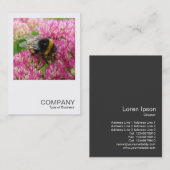 Square Foto 0342 - Hummel Bee on Sedum Visitenkarte (Vorne/Hinten)