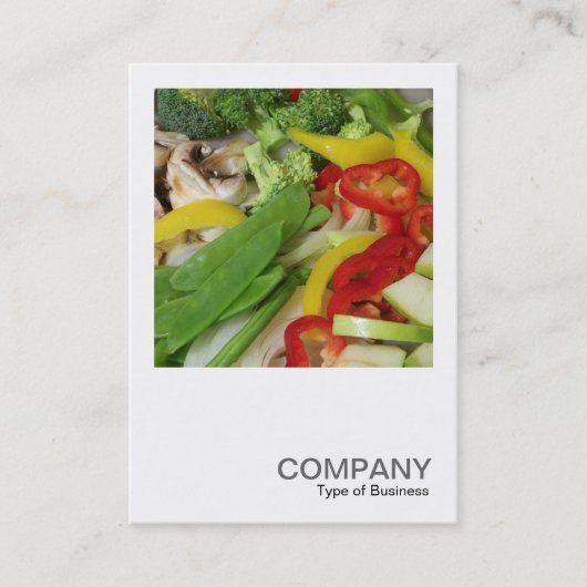 Square Foto 0380 - Stir-fry 02 Visitenkarte (Vorderseite)