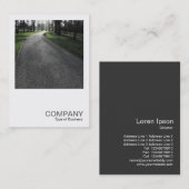 Square Foto 0383 - Sunlit Path Visitenkarte (Vorne/Hinten)
