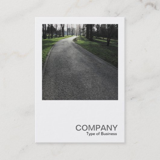 Square Foto 0383 - Sunlit Path Visitenkarte (Vorderseite)