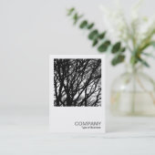 Square Foto 0392 - Winter Branches HC Visitenkarte (Stehend Vorderseite)