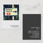 Square Foto 0403 - Station-Zeichen Visitenkarte (Vorne/Hinten)