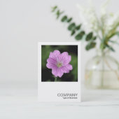Square Foto 0406 - Geranium Endressii Visitenkarte (Stehend Vorderseite)