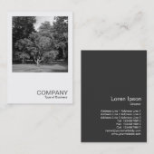 Square Foto 0413 - Bäume, Bute Park, Cardiff Visitenkarte (Vorne/Hinten)