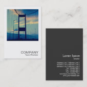 Square Foto 0415 - Bridge to England Visitenkarte (Vorne/Hinten)