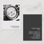 Square Foto 0416 - Motorrad-Speedometer Visitenkarte (Vorne/Hinten)