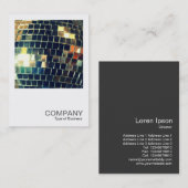 Square Foto 0420 - Mirror Ball Visitenkarte (Vorne/Hinten)