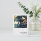 Square Foto 0420 - Mirror Ball Visitenkarte (Stehend Vorderseite)