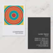 Square Foto 0432 - Bunter Kreis 05 Visitenkarte (Vorne/Hinten)