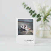 Square Foto 0445 - Motorboot Visitenkarte (Stehend Vorderseite)