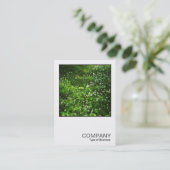 Square Foto 0468 - Blume aus Holz Visitenkarte (Stehend Vorderseite)