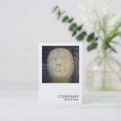 Square Foto 0486 - Phrenology Head Visitenkarte (Stehend Vorderseite)